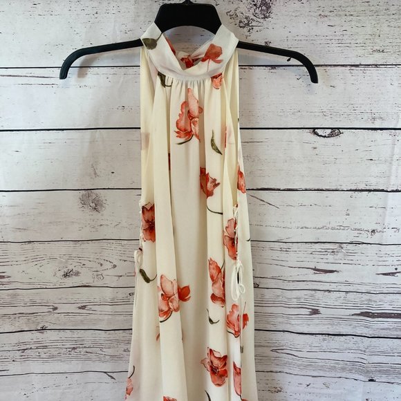 Haute Hippie morrison flowing flowers tie shift dress - Picture 4 of 12